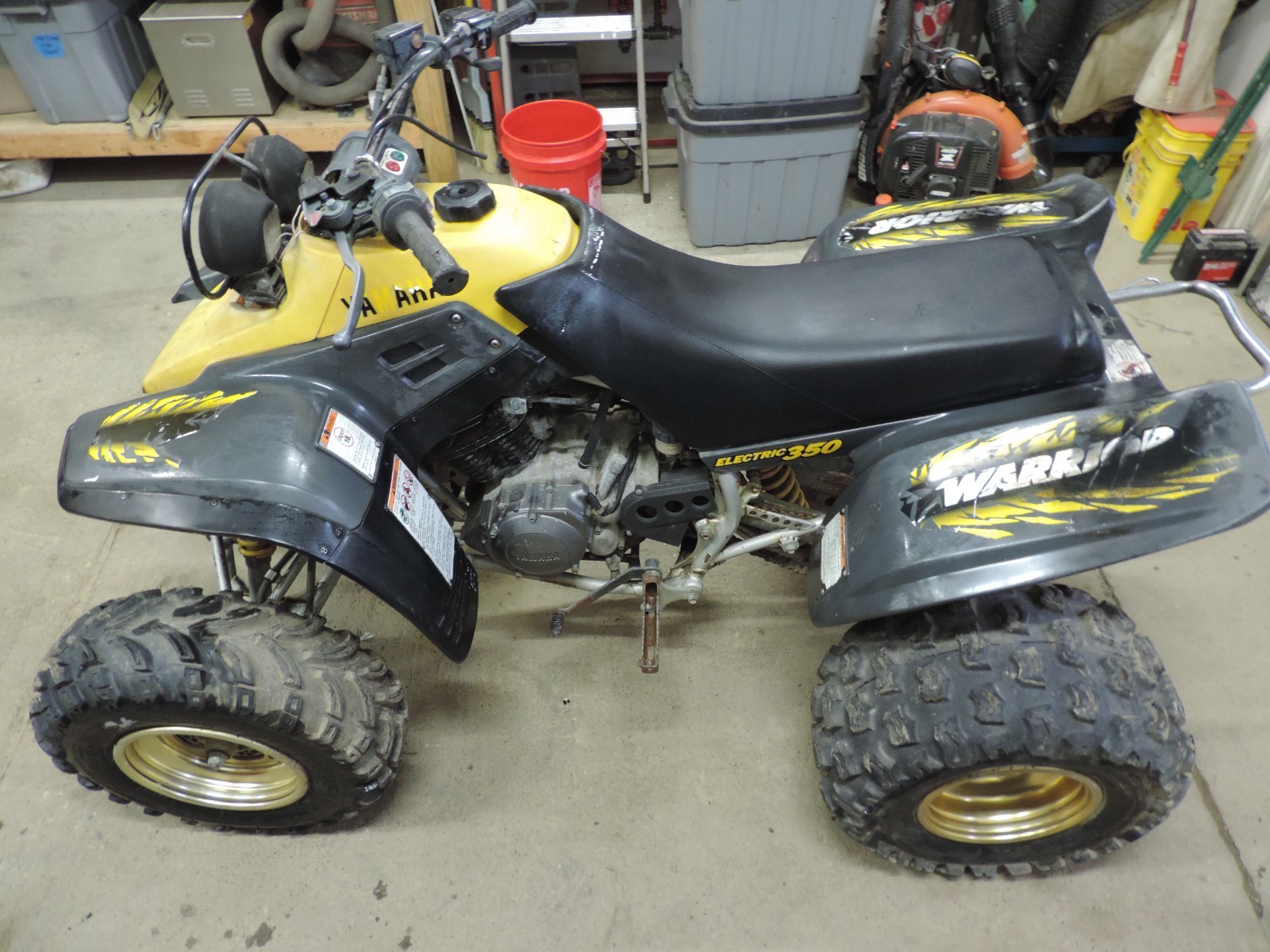 1999 Yamaha Warrior 350 YFM350X Starter Idler Gear Shaft