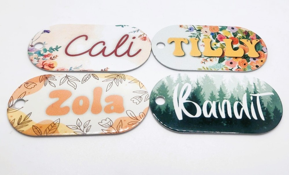 Ultimate customizable pet tag. No monthly fee. QR Code. SMS Notify With GPS