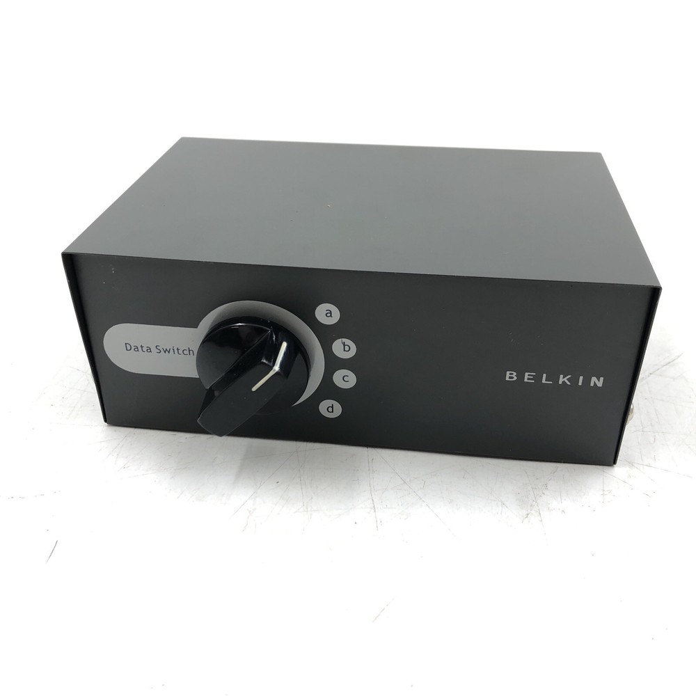 Belkin 4-Port Data Transfer data Switch P57143 UNTESTED IN BOX READ