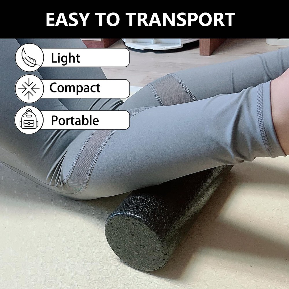 Travel Size Back Roller, High Density Foam Roller for Back Stretching, Physic...