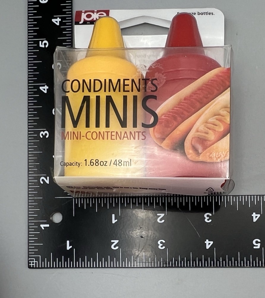 Tablecloth Weights & Mini Condiment Set Ketchup and Mustard