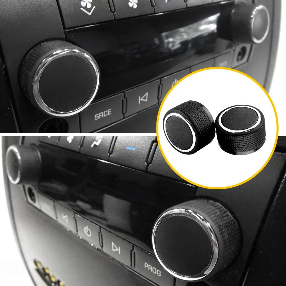 Control Knobs Audio Radio + Climate Button Sticker Repair For Escalade Cadillac