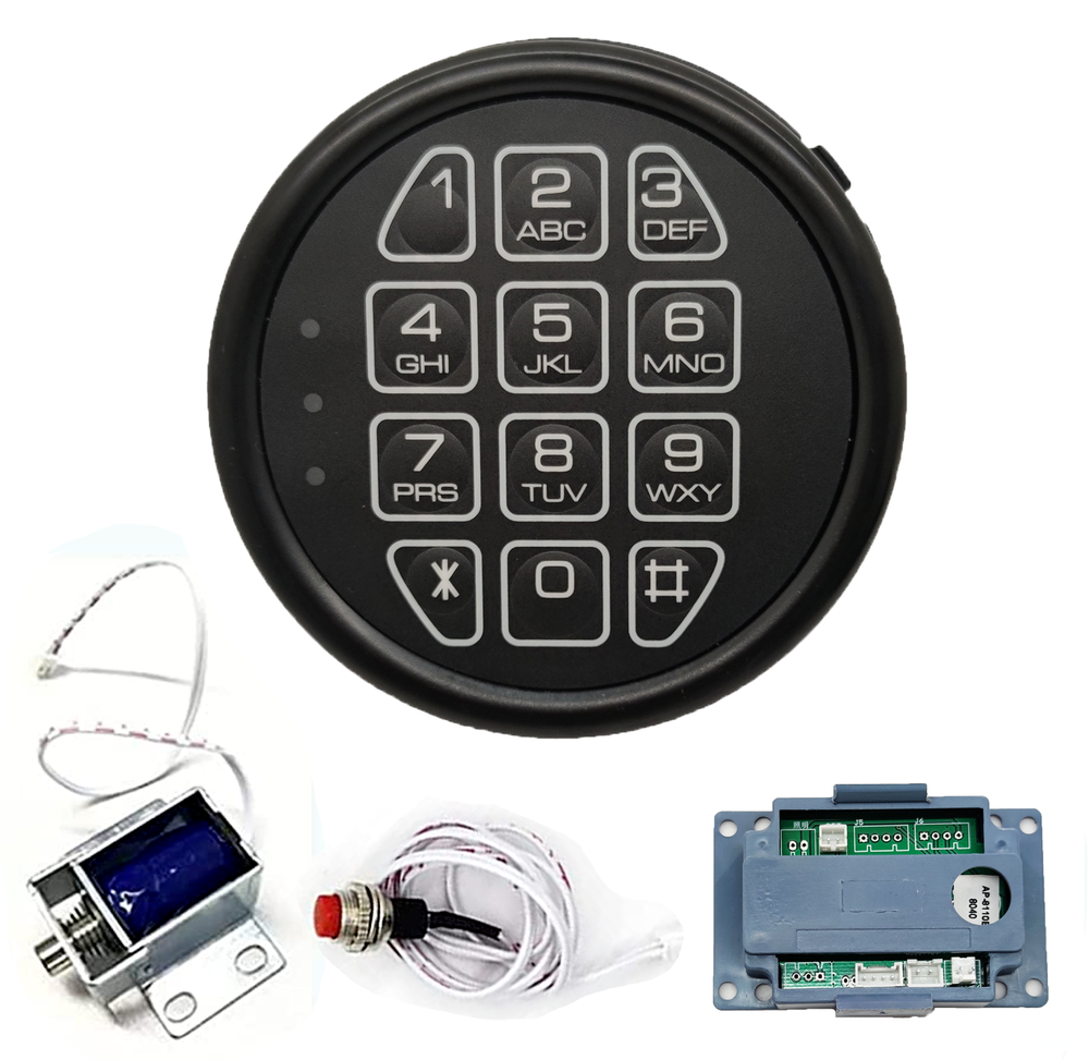 Stack-On Safe lock Set Electronic Gun Safe Lock Replacement Solenoid Lock