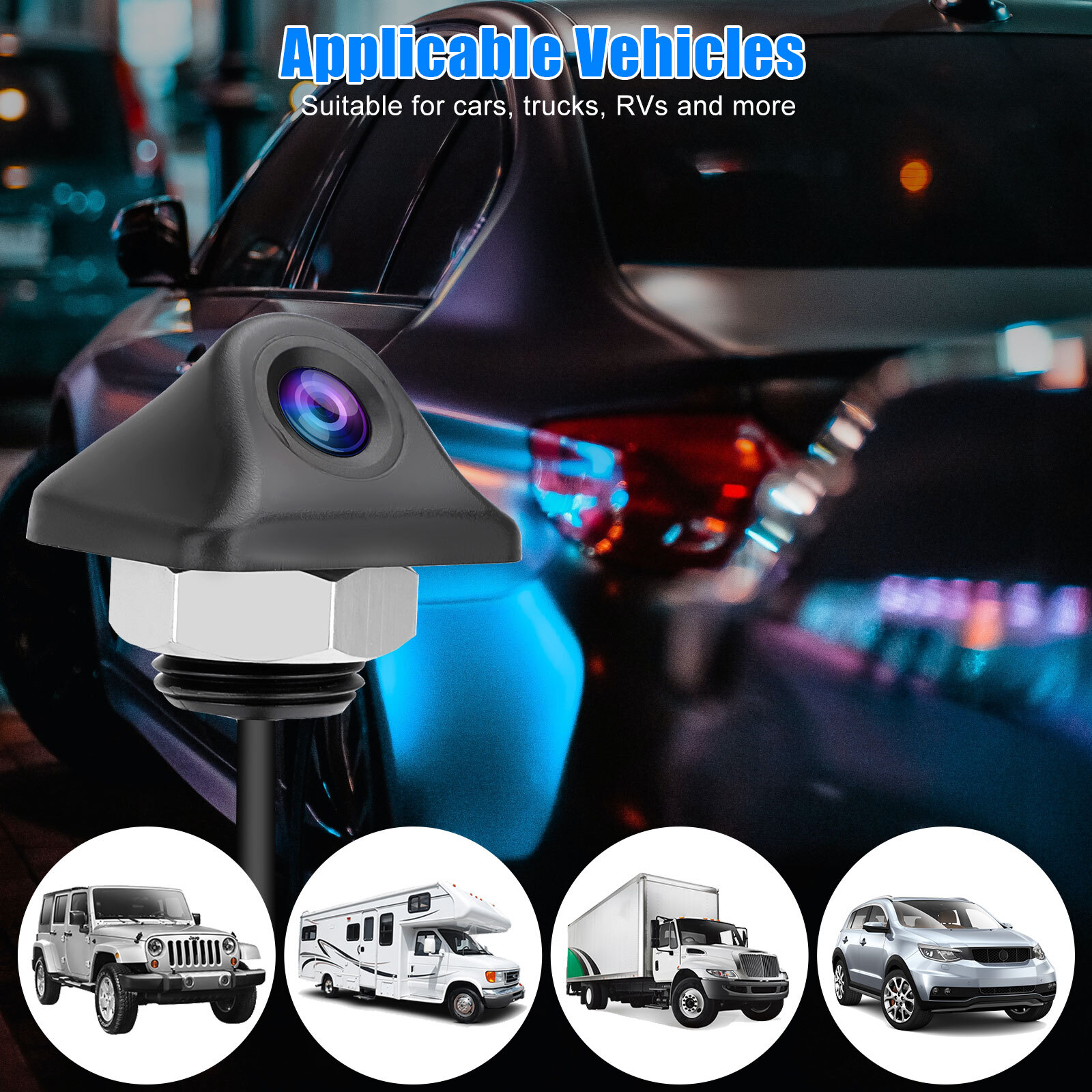 170° Car Rear View Backup Camera Reverse Parking Cam Waterproof HD Night Vision