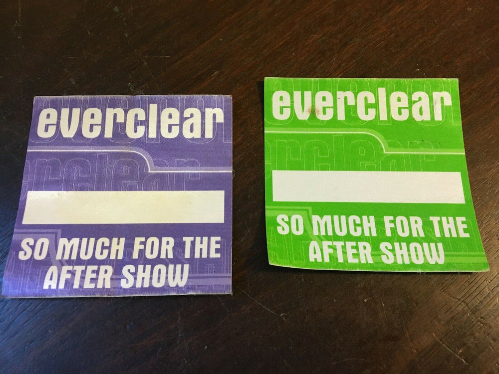 Everclear Back Stage Pass, set of 2, Unused, So Much for After the Show