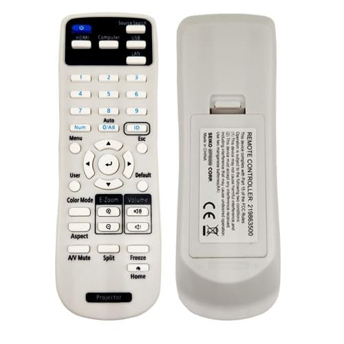 Replacement Remote Control 219863500 fit for Epson Projector PowerLite E20