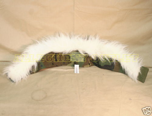 FUR RUFF ATTACHMENT for ECWCS Woodland Goretex Parka Jacket Hood X-Large NEW