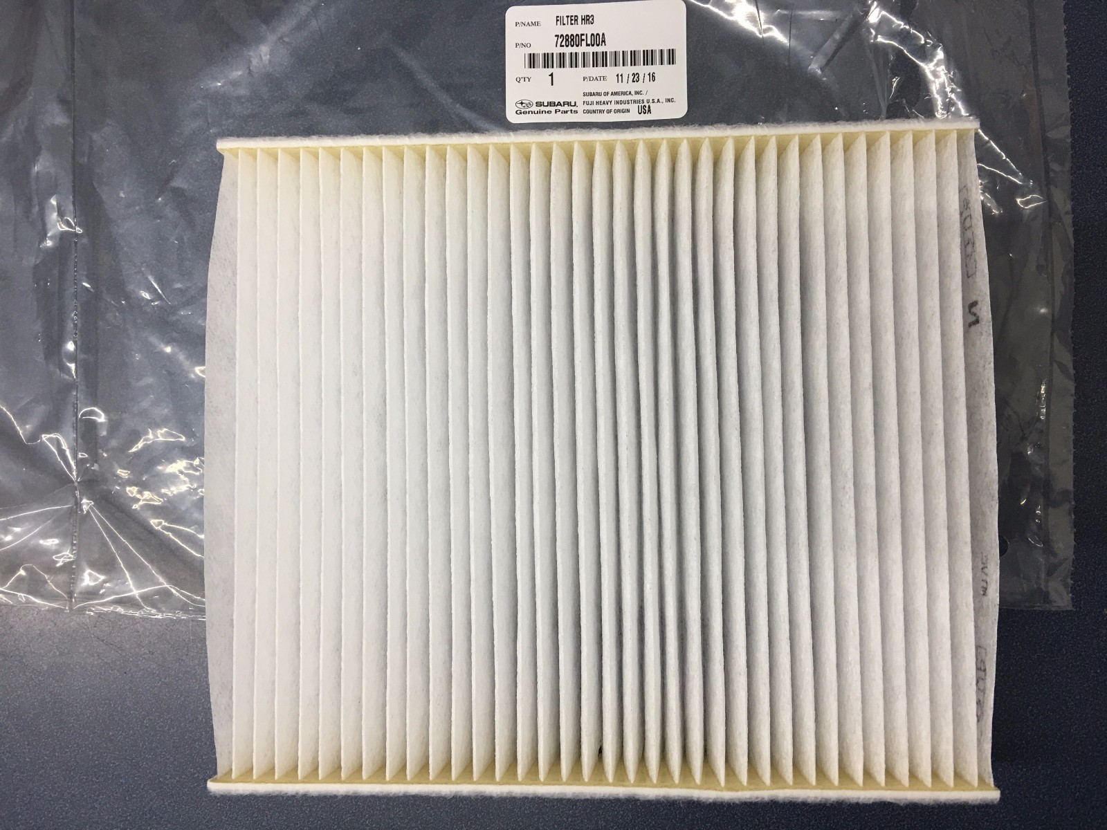 GENUINE SUBARU OEM CABIN AIR FILTER CROSSTREK IMPREZA 72880FL00A HEPA Ascent