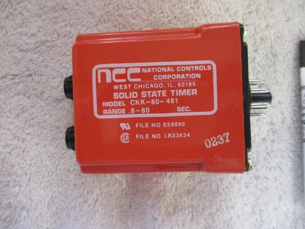 NIB ncc Solid State Time Delay Relay .6-60SEC 120V CKK-00060-461
