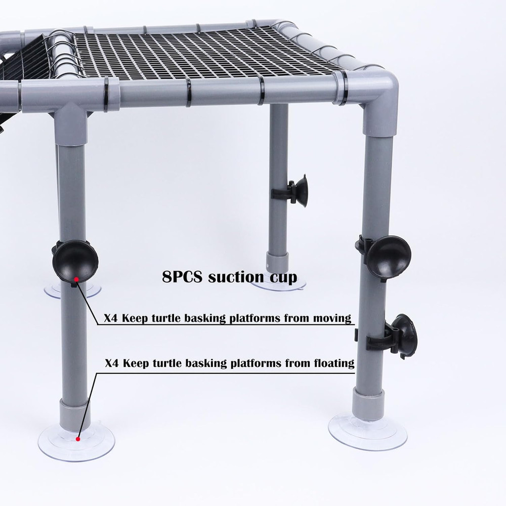 Extra Large Standing Turtle Basking Platform, 13" Width Resting Area, DIY Baskin
