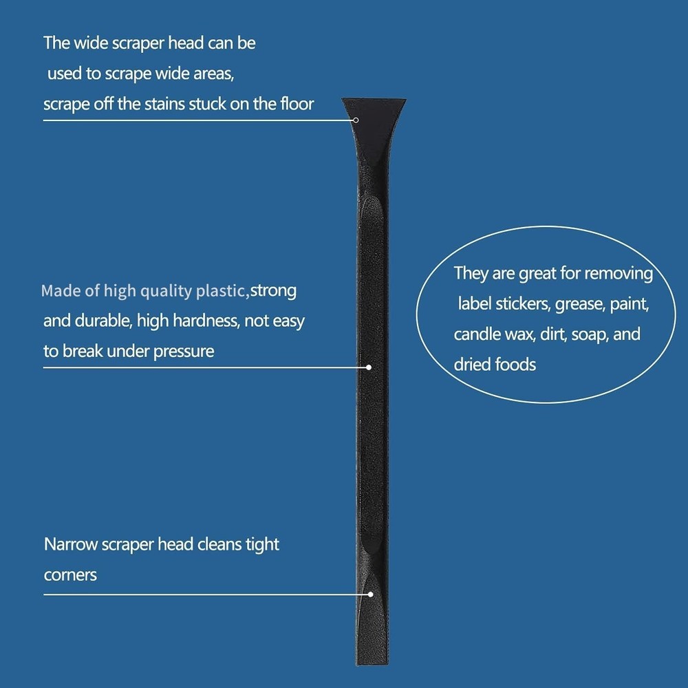 Plastic Scraper Multi-Purpose Scraper Non-Scratch Cleaning Tool Easy to Clean Sm