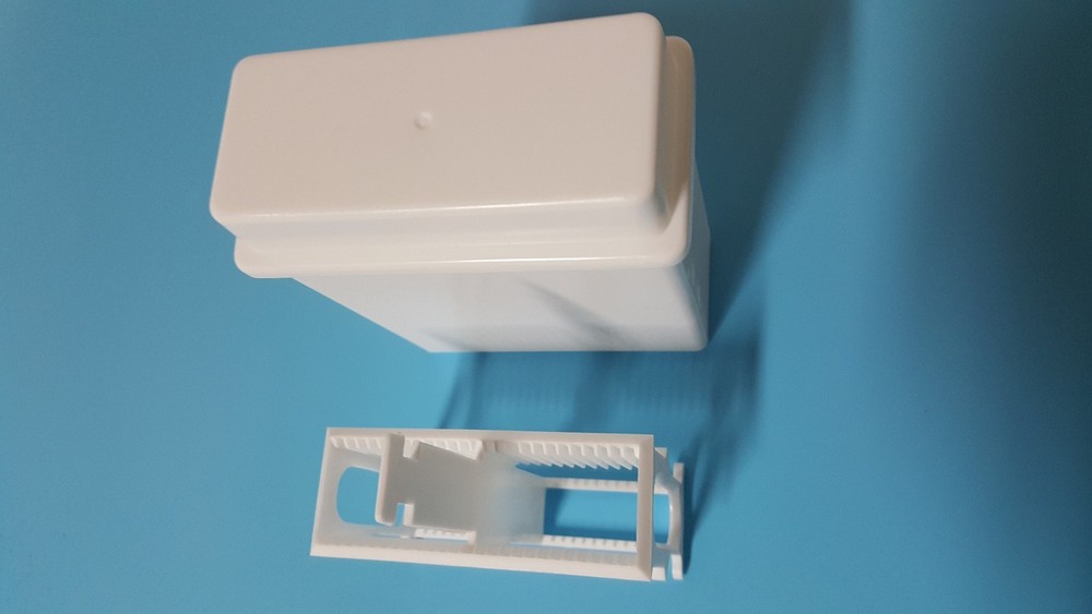 lab Plastic Staining Jar Rack Stand White for Microscope Slides(3 Sets) new
