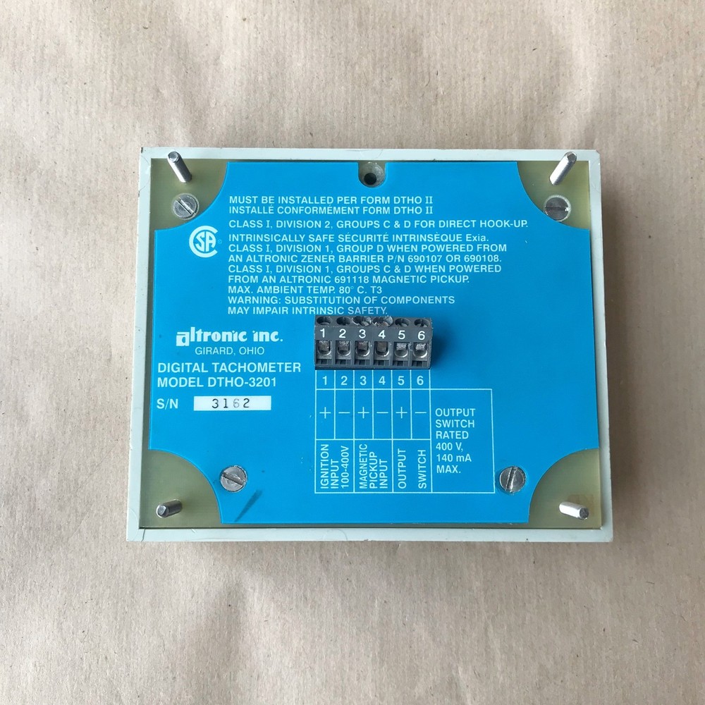 ALTRONIC DTHO-3201 DIGITAL TACHOMETER