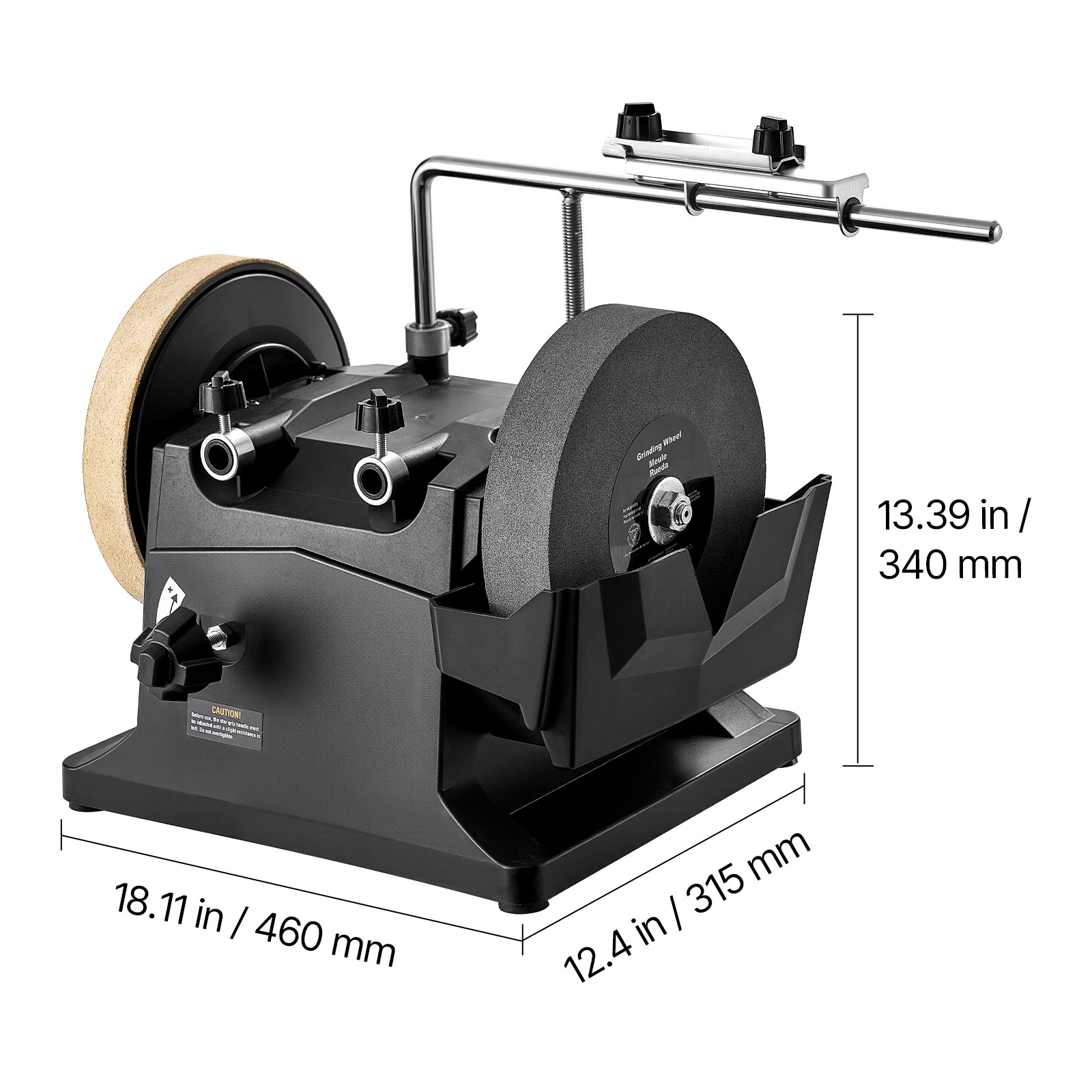 Uimoso 8-Inch Water-Cooled Wet Sharpening System 155RPM Bench Grinder for Blades