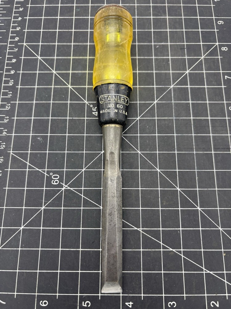 Stanley 1/2 Inch No. 60 Bevel Edge Chisel