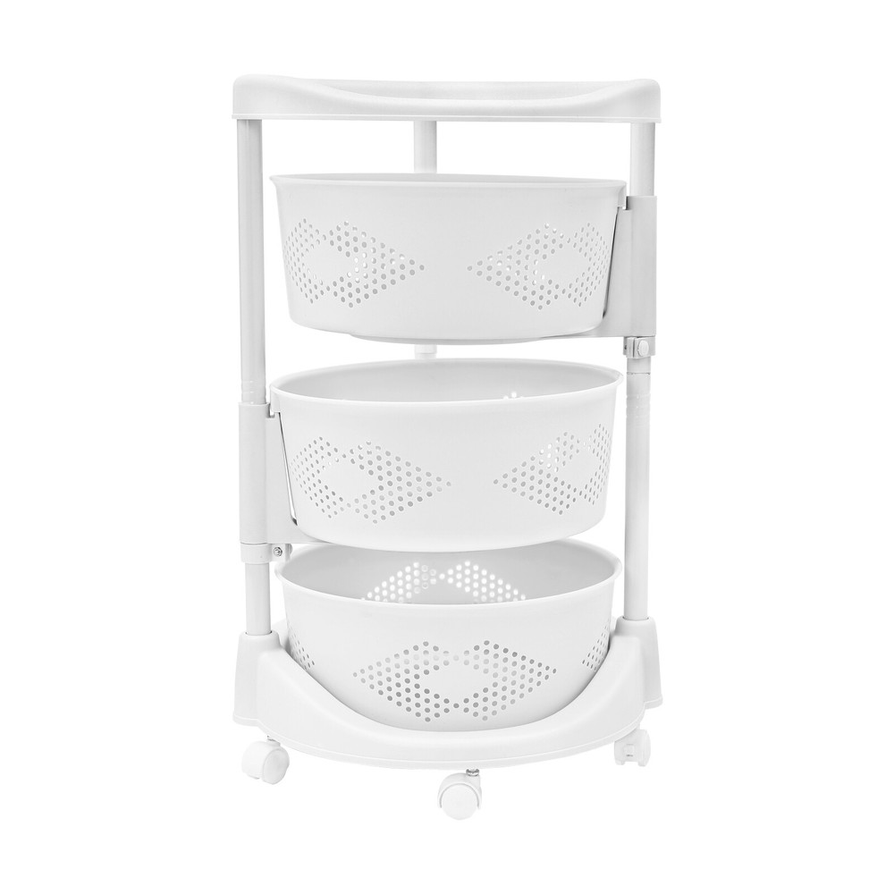 Multi-function Rotating Basket Cart Kitchen Bathroom Toy Shampoo Organizer