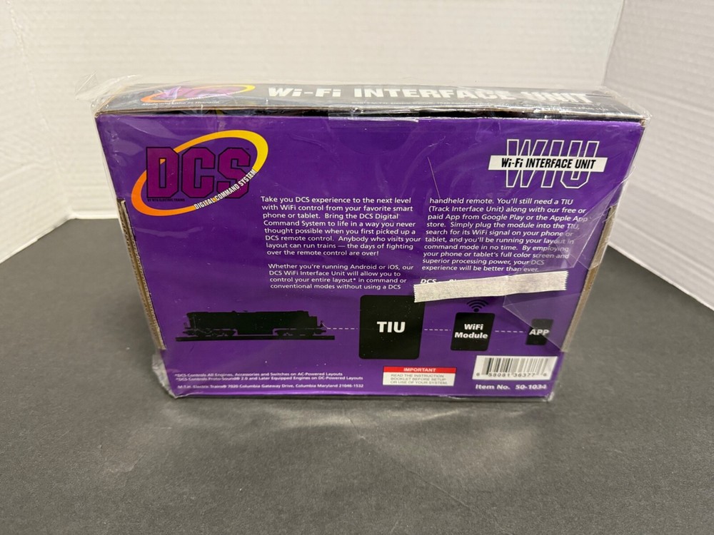 MTH WIU Wi-Fi Interface Unit DCS Command 50-1034 O Gauge Train NEW