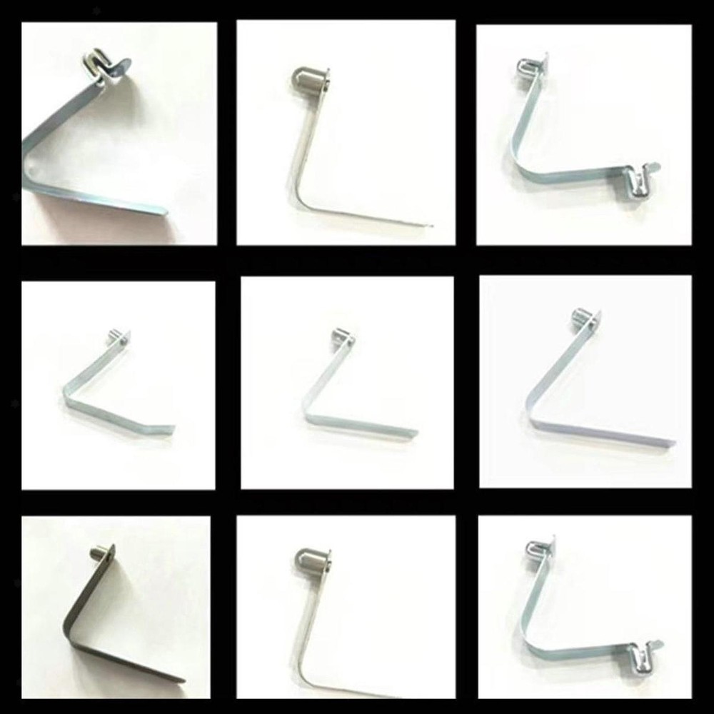 100 Pieces Kayak Paddle Spring Snap Clips Tent Pole Push Button Spring Clips