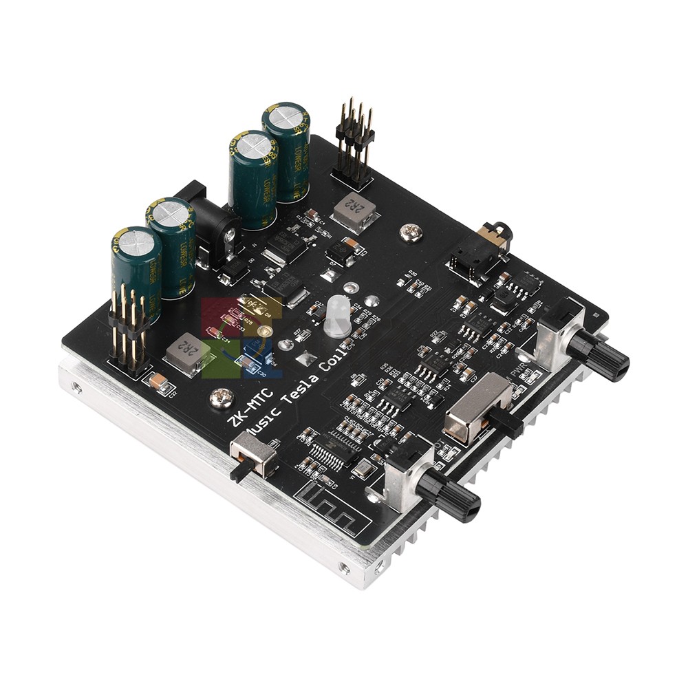 Music Tesla Coil 2Mode Artificial Lightning Touchable BT Decoding Colorful Light