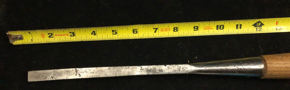 1/2" Mortice Chisel~ OVAL BACK~LAMINATED STEEL~NEW HANDLE~~