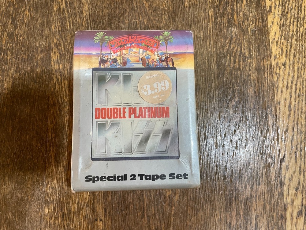 KISS SEALED Double Platinum Vintage 8 Track Set New In Plastic