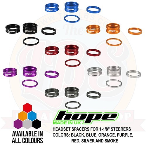Hope Space Doctor Spacers Kit For 1-1/8" Steerer - All Colors - Brand New