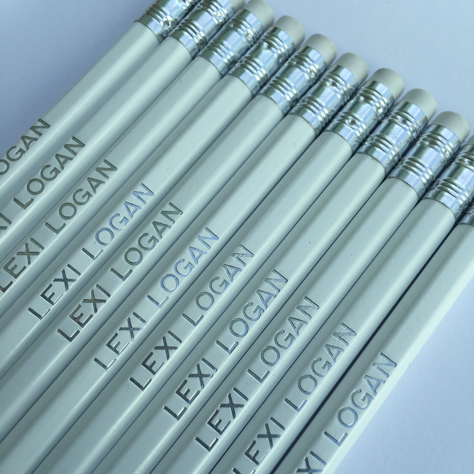 12 HB Pencils Personalised with Name - German Made High Quality Printed Pencils