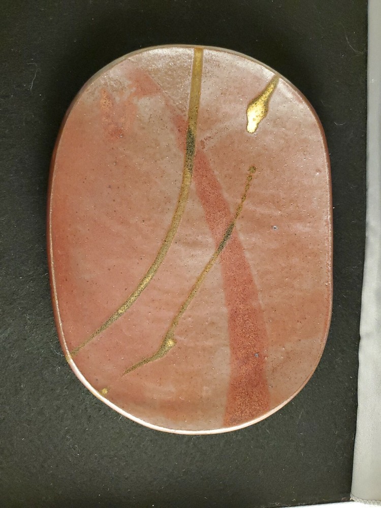 Pottery Dish Signed Zina