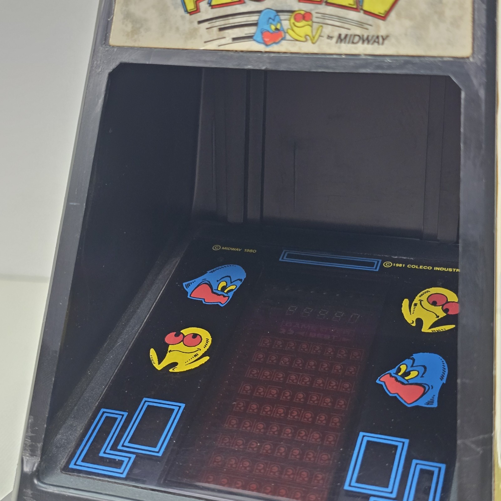 Vintage 1981 Tabletop Pac-Man Arcade Game by Midway's Coleco Works Perfect