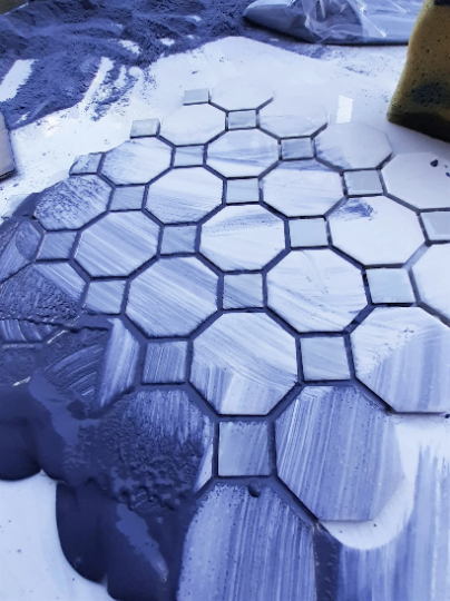 Navy Grout Sanded