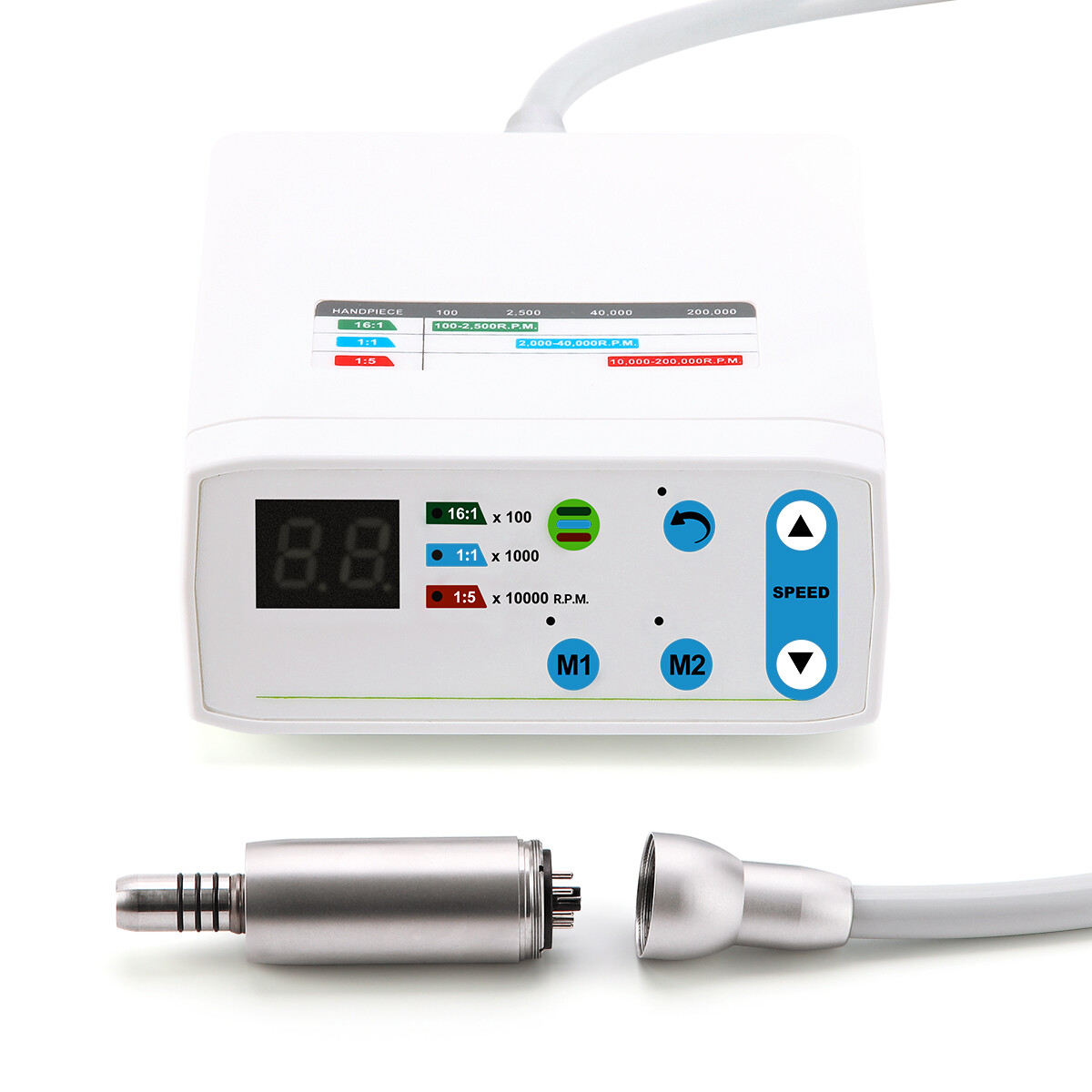 AZDENT Dental LED Brushless Electric Micro Motor /LED 1:5 1:1 1:4.2 Handpiece