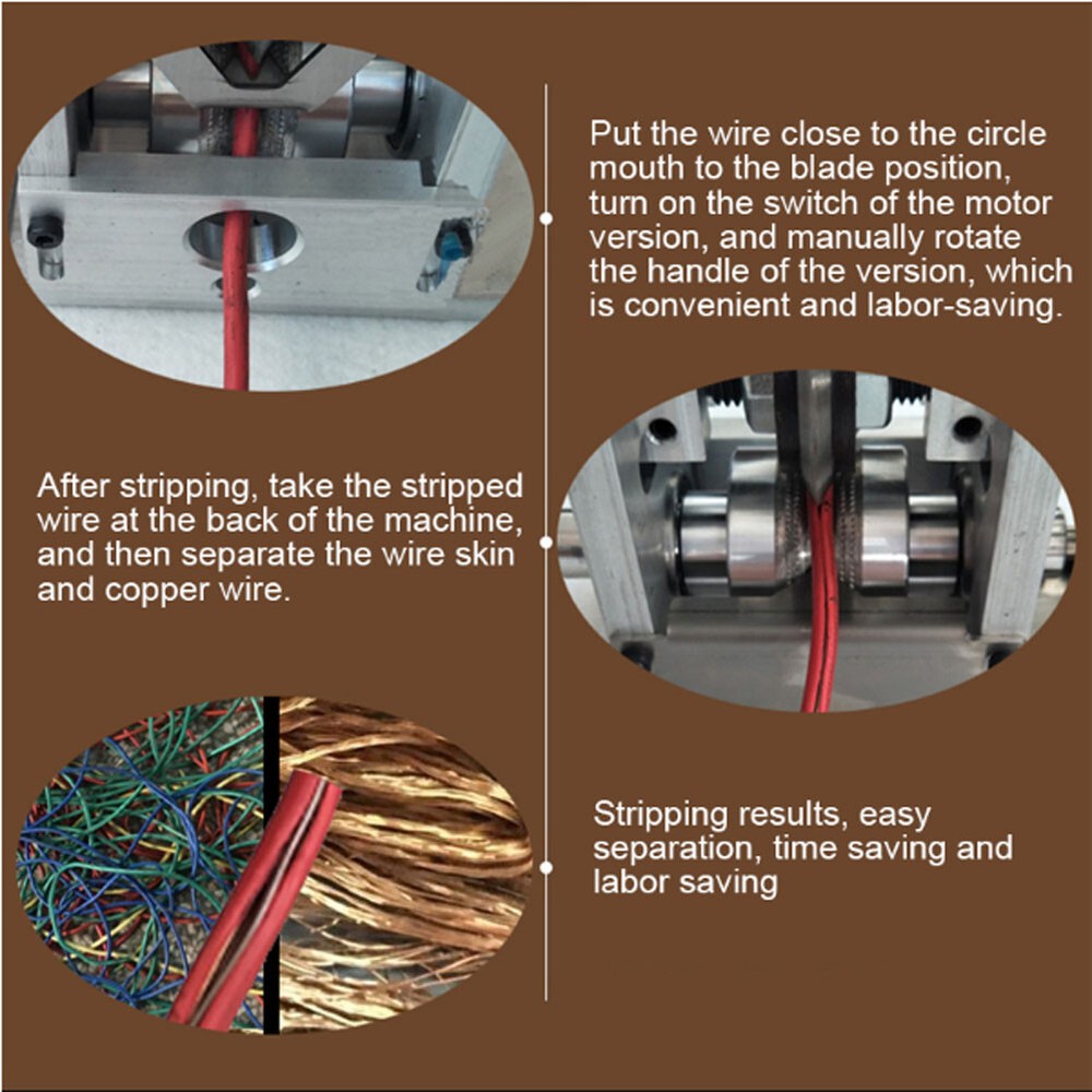 Electric Multi-function Copper Wire Peeling Machine Waste Copper Wire Stripping