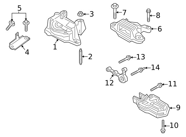 Genuine Ford Mount PZ1Z6068F