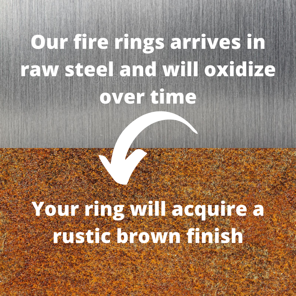 Mystical Fire Ring, Custom Heavy Duty Elvish Fire Ring, Backyard Fire Pit