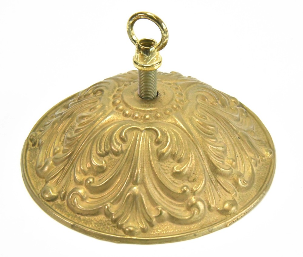 VINTAGE SOLID BRASS CEILING CANOPY WITH DROP ROD