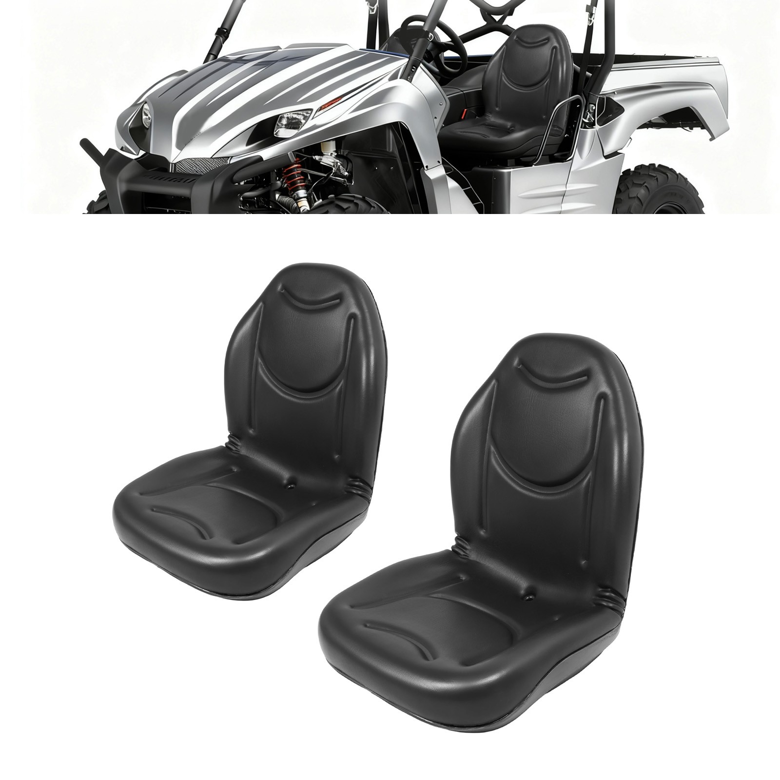 2 Pcs Seats Black For Kawasaki Teryx 750 Fi 4X4 2008-2013 #53066-0195