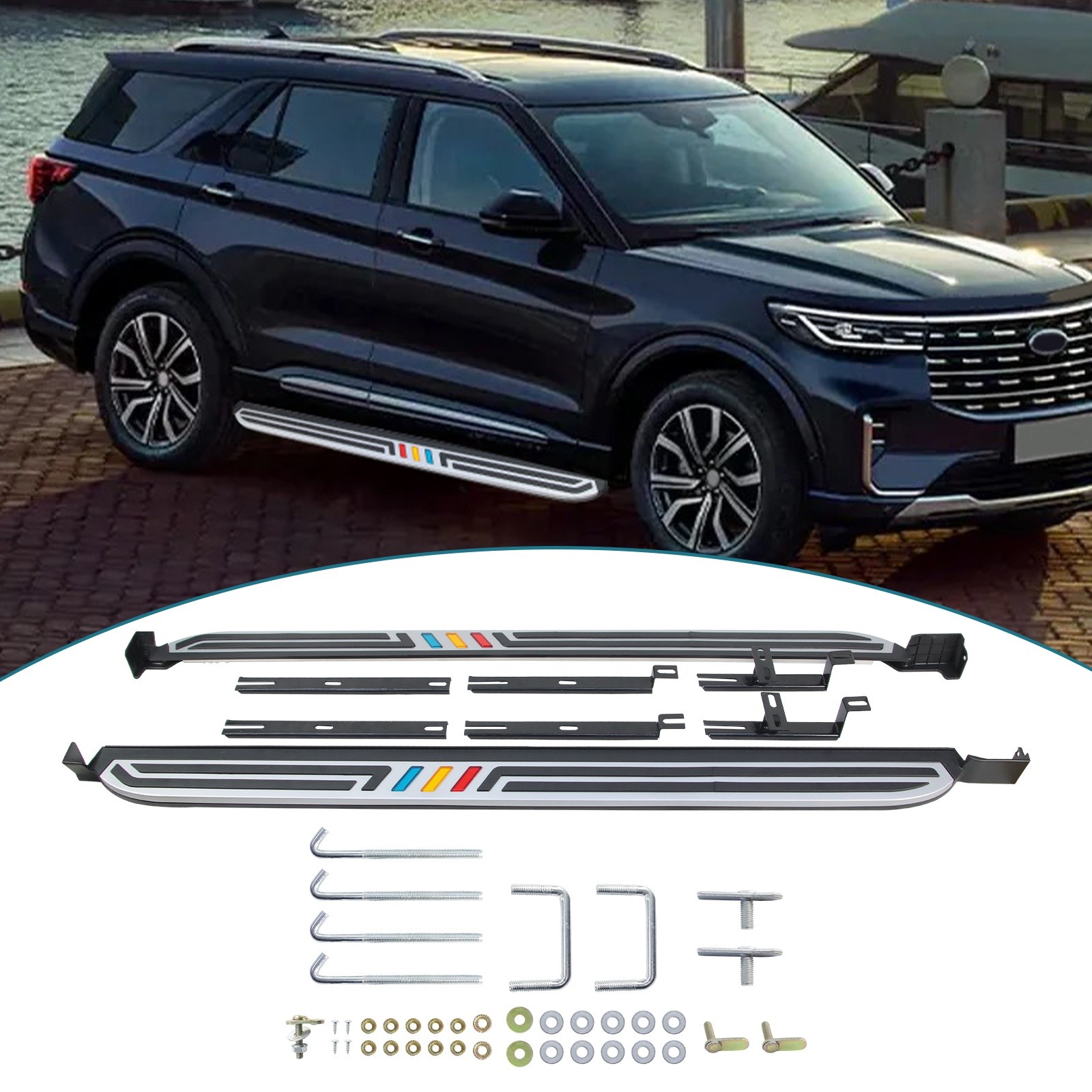 Running Boards Side Step Nerf Bars For 2018-2025 Chevy Equinox