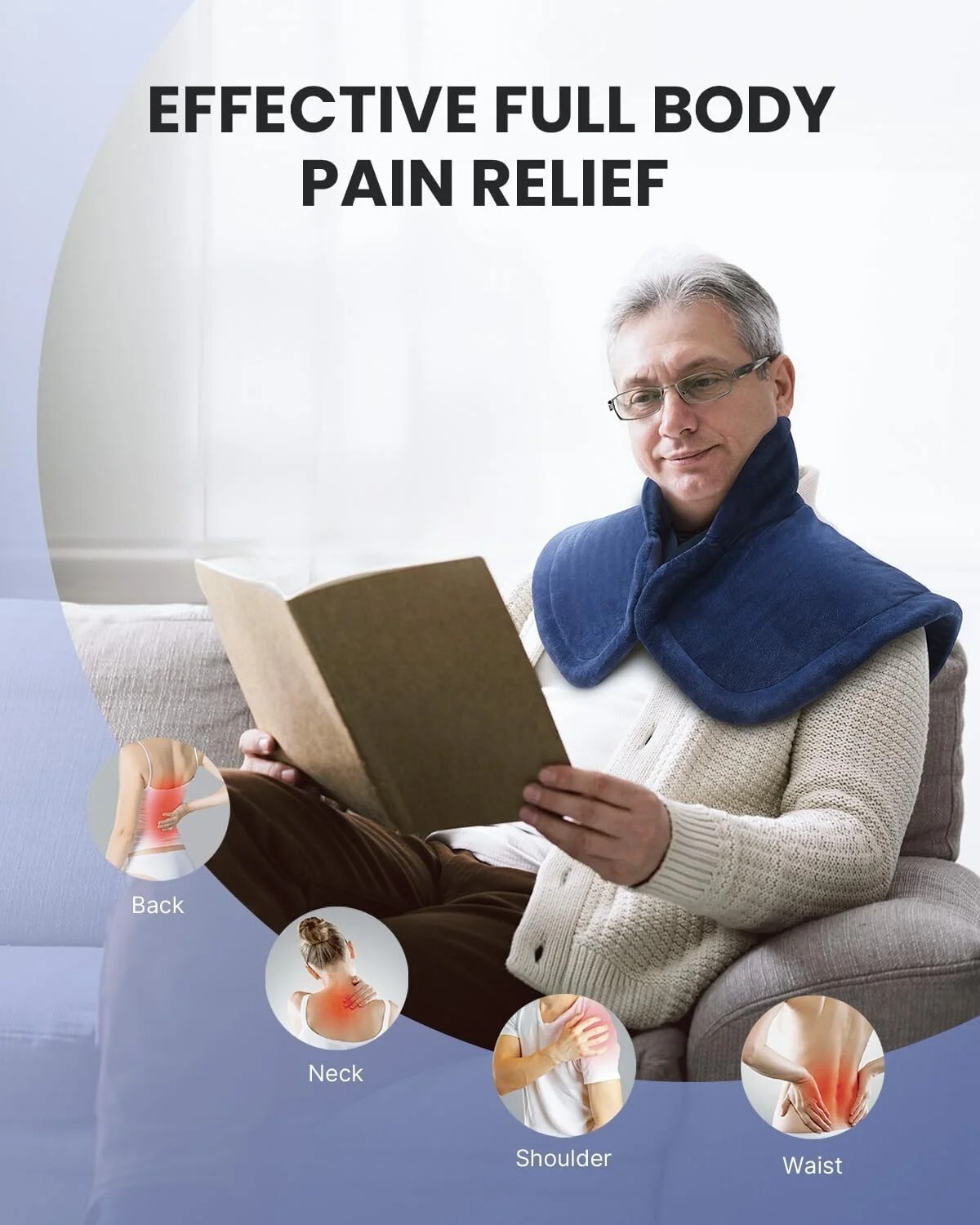 Electric Heating Pads For Muscle Cramps Back Neck Heating Pad Pain Relief 24x33"