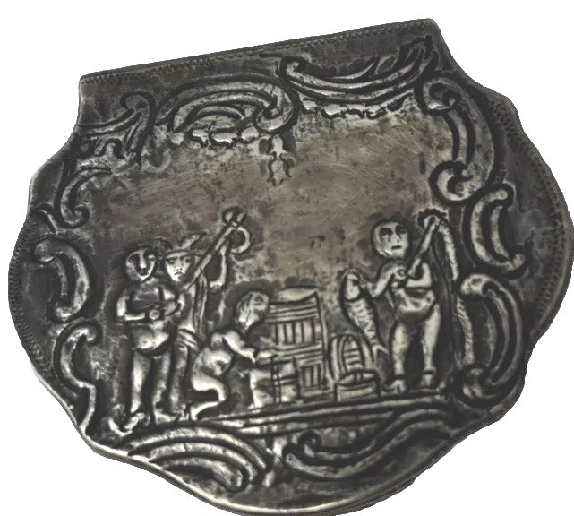 Sterling Silver Box, Antique Signed SD $295