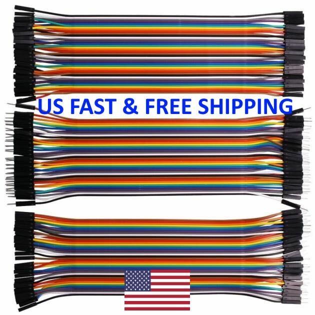 Dupont Cable Jumper Wire 10 20 30 cm F-M F-F M-M For Breadboard Arduino USA