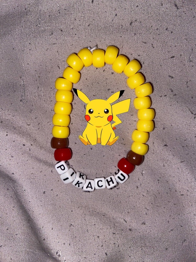 Single Pikachu Kandi Bracelet