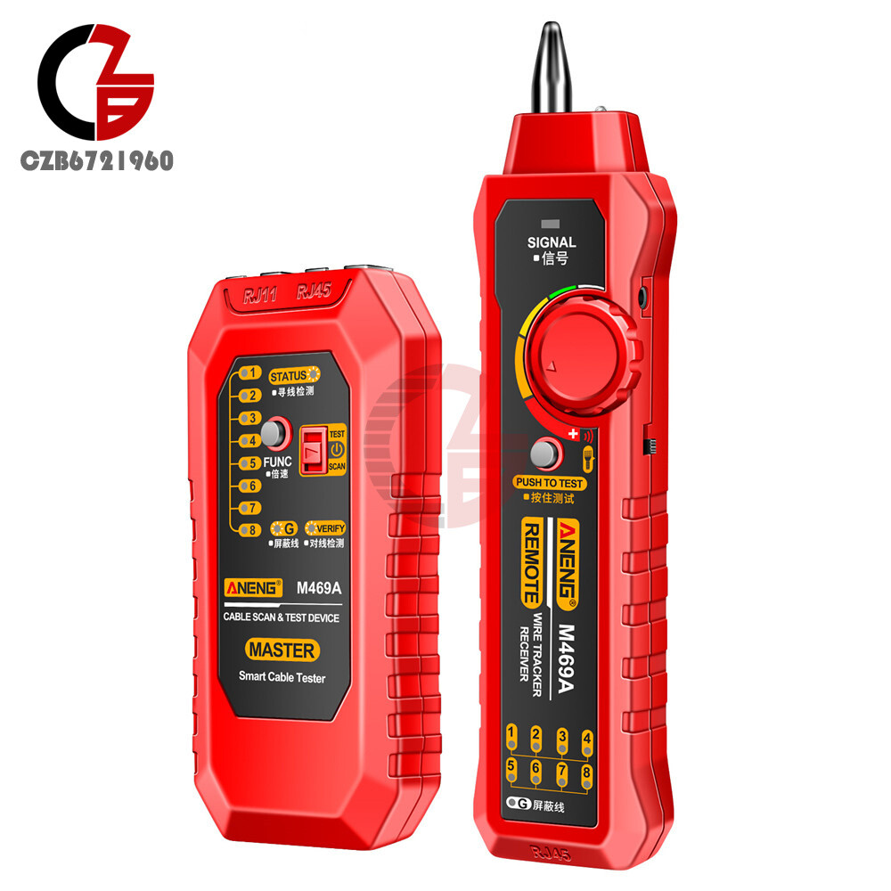 ANENG M469A Multifunctional Network Cable Tracker Networking Analyzer RJ11/RJ45