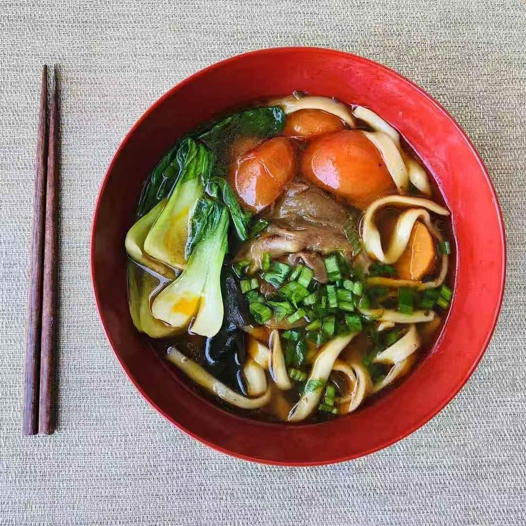 2 Pack Large Soup Bowl Japanese Style Plastic Ramen 52 oz Black and Red S-2396x2