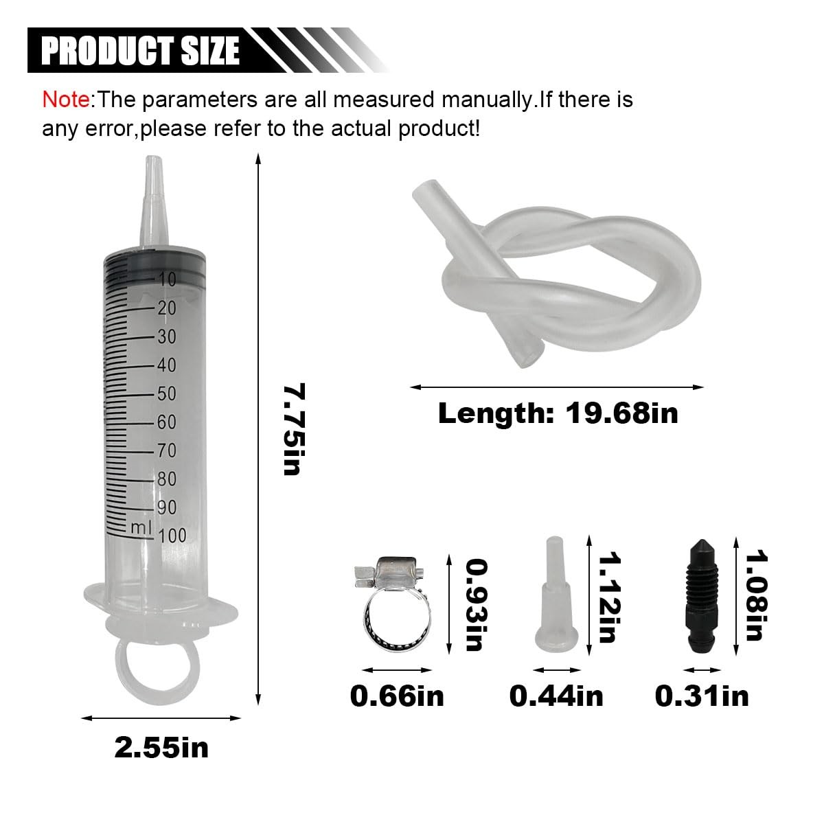 Brake Bleed Kit Hydraulic Disc Clutch Bleeder Syringe Tool Universal