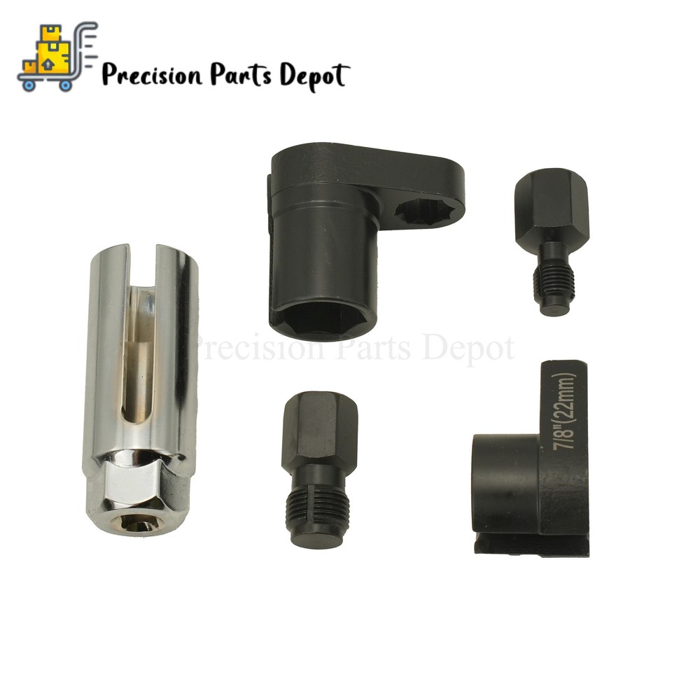 5PCS O2 Oxygen Sensor Socket Thread Chaser O2 Sensor Wrench Removal Tool Kit Set