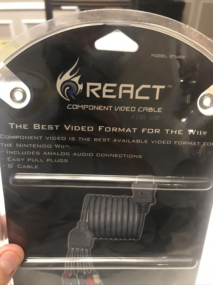 React Component Video Cable 8FT: Best Video Format for Nintendo Wii New Sealed