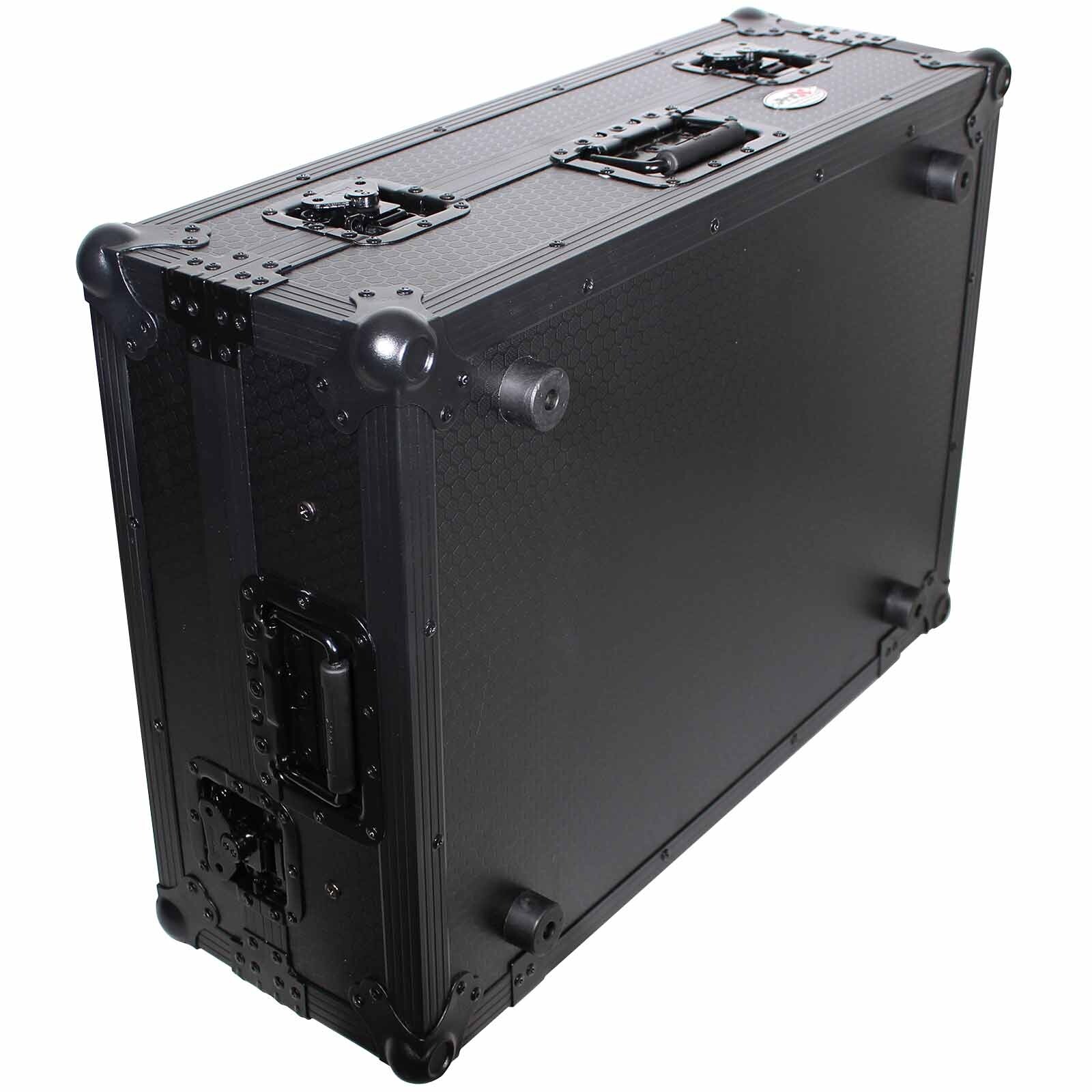 ProX Black Denon Prime 2 System Flight Case with Red TSA Lock