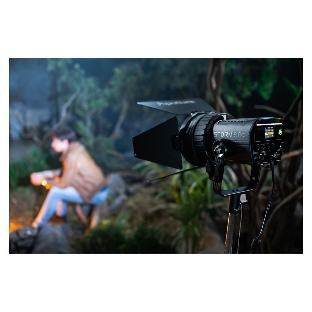 Aputure STORM 80c Continuous Light Fixture with Bowens Mount Adapter Bundle
