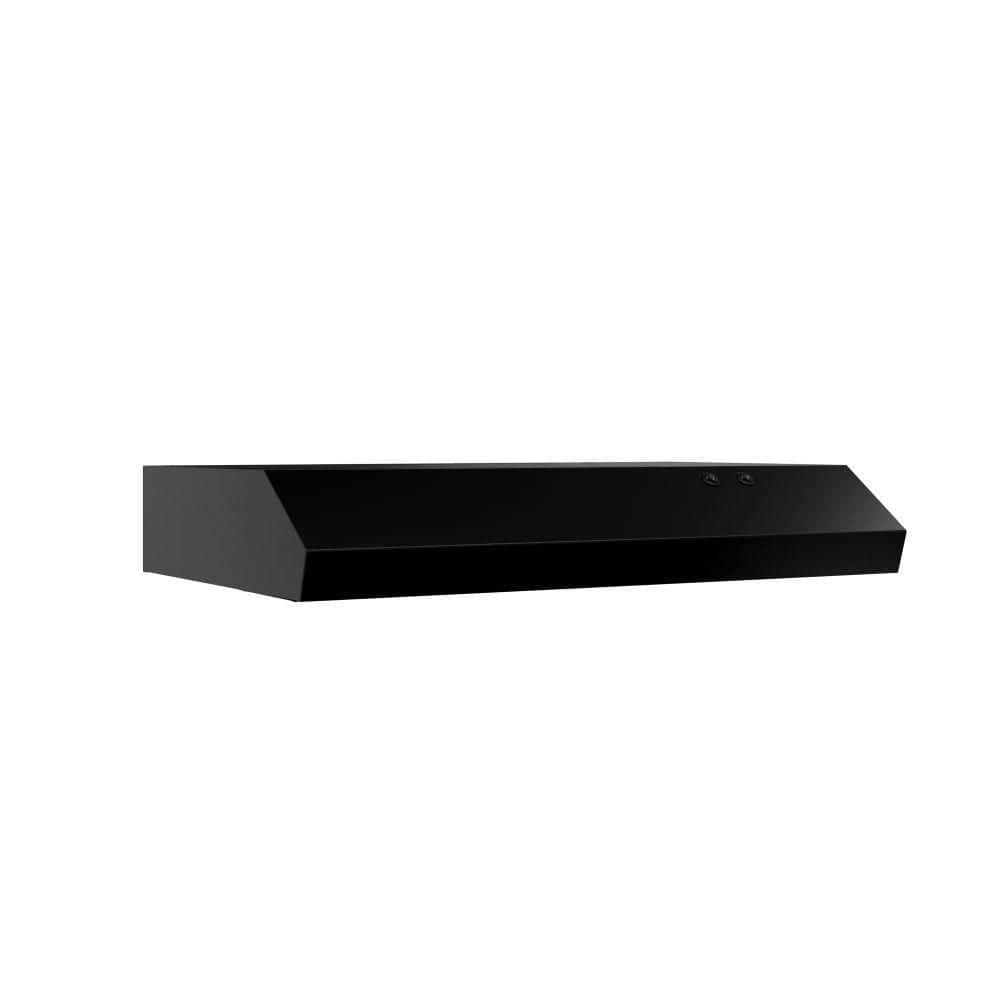 Vissani Arno 30" 240 CFM Under Cabinet Range Hood Black w Light Charcoal Filter