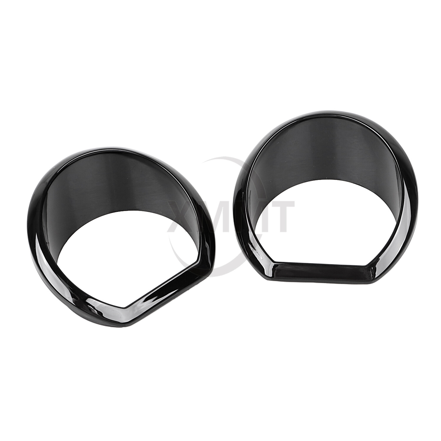 Black Gauge Bezel Trim Ring Kit For Harley Street Glide FLHX Special FLHXS 14-23